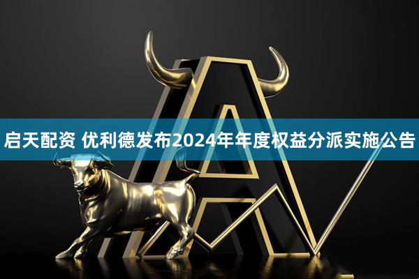 启天配资 优利德发布2024年年度权益分派实施公告