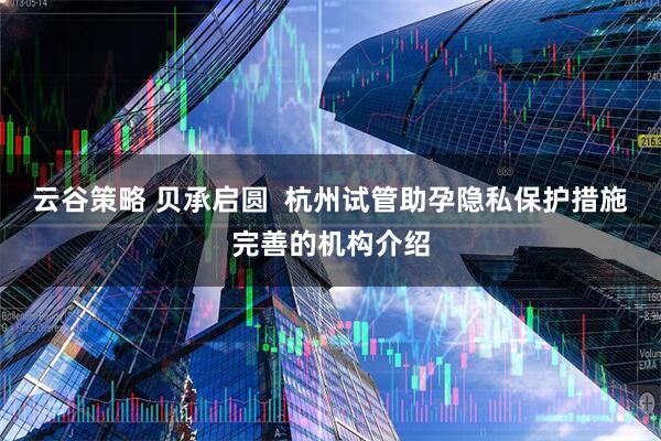 云谷策略 贝承启圆  杭州试管助孕隐私保护措施完善的机构介绍